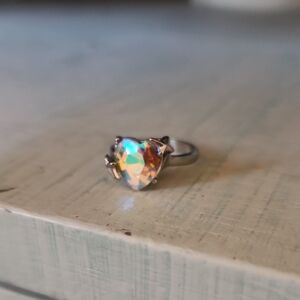 Iridescent Silver Ring